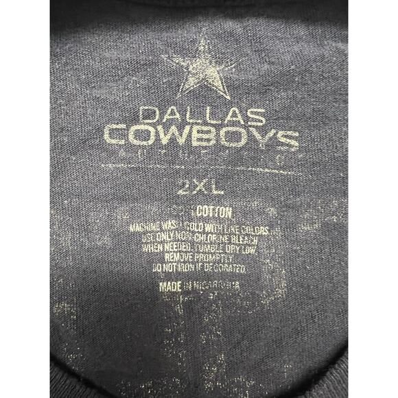 NFL Dallas Cowboys Mens T Shirt #4 Dak Prescott Size 2XL Navy Blue Faded Look - Picture 6 of 8